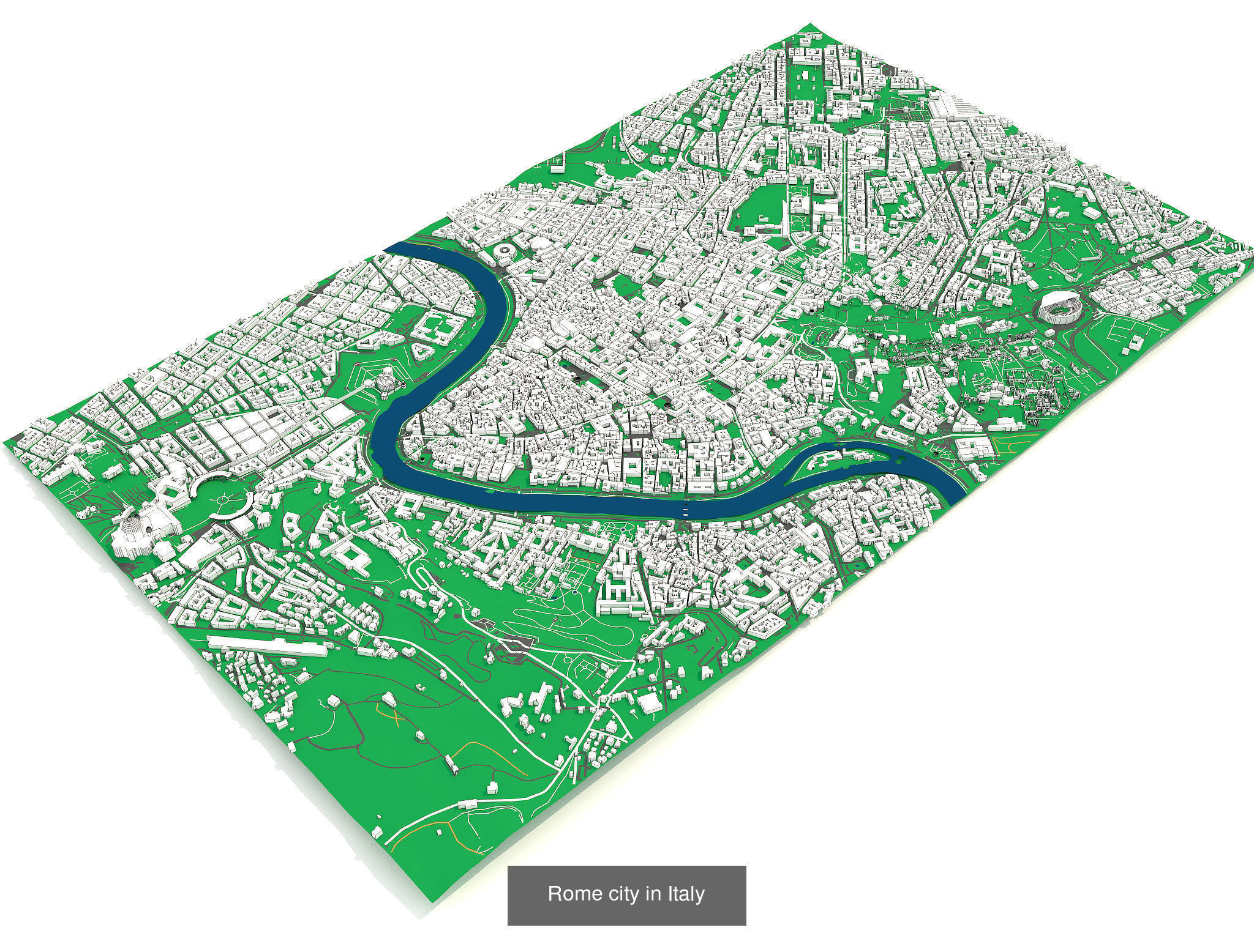 Cityscape Berlin Rome Tbilisi Astana Milan Batumi Kyiv and other 3D Model Collection_7