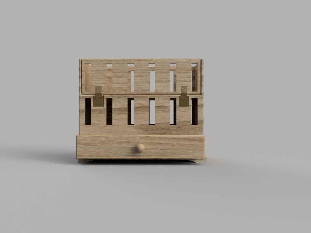 Baby Cot or Crib 3D print model_5