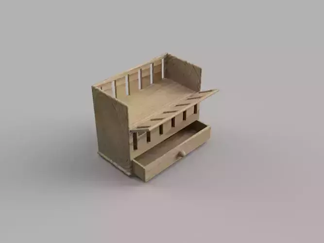 Baby Cot or Crib 3D print model