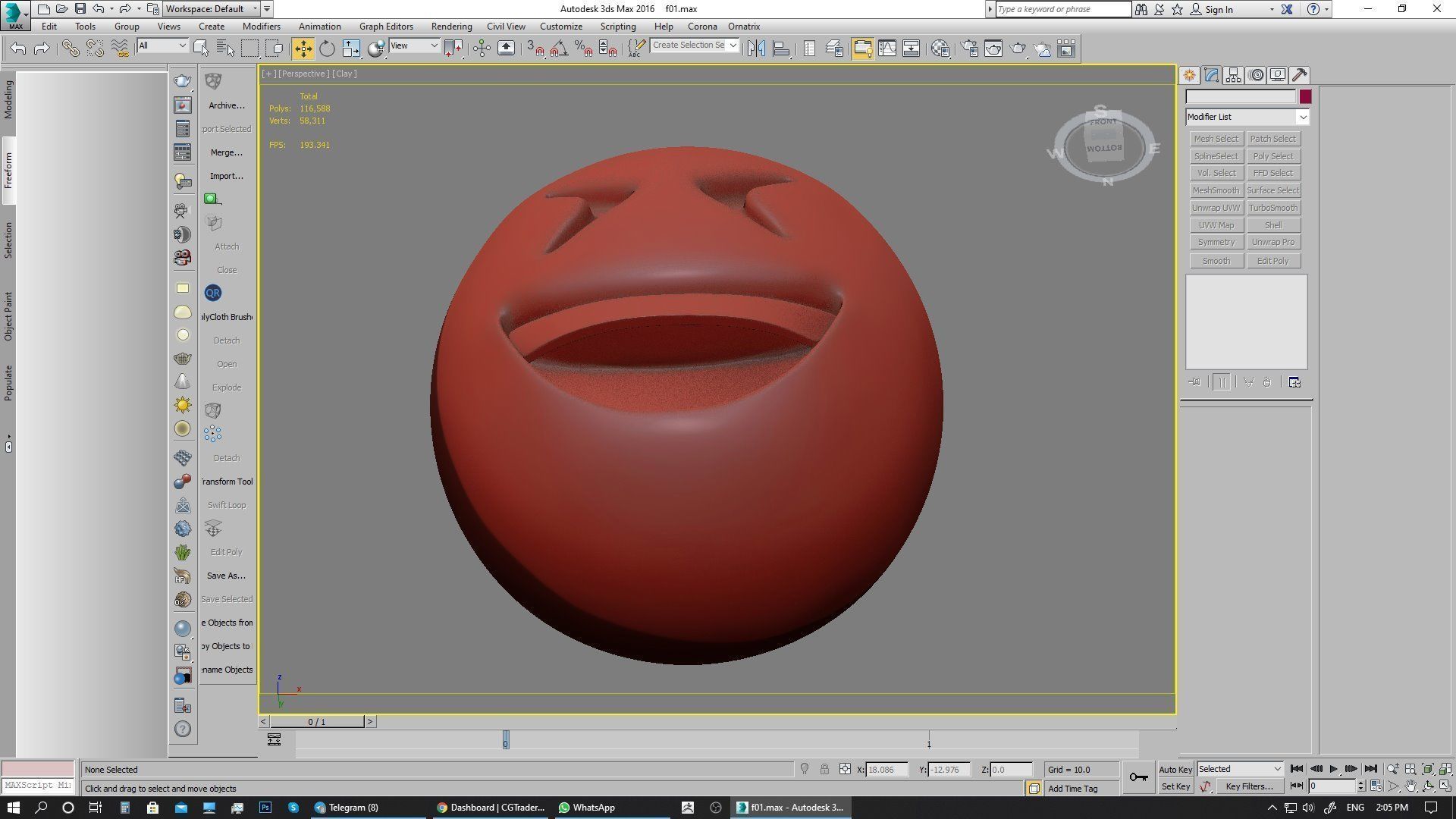 Emoji Grinning Squinting Face 3D model_21