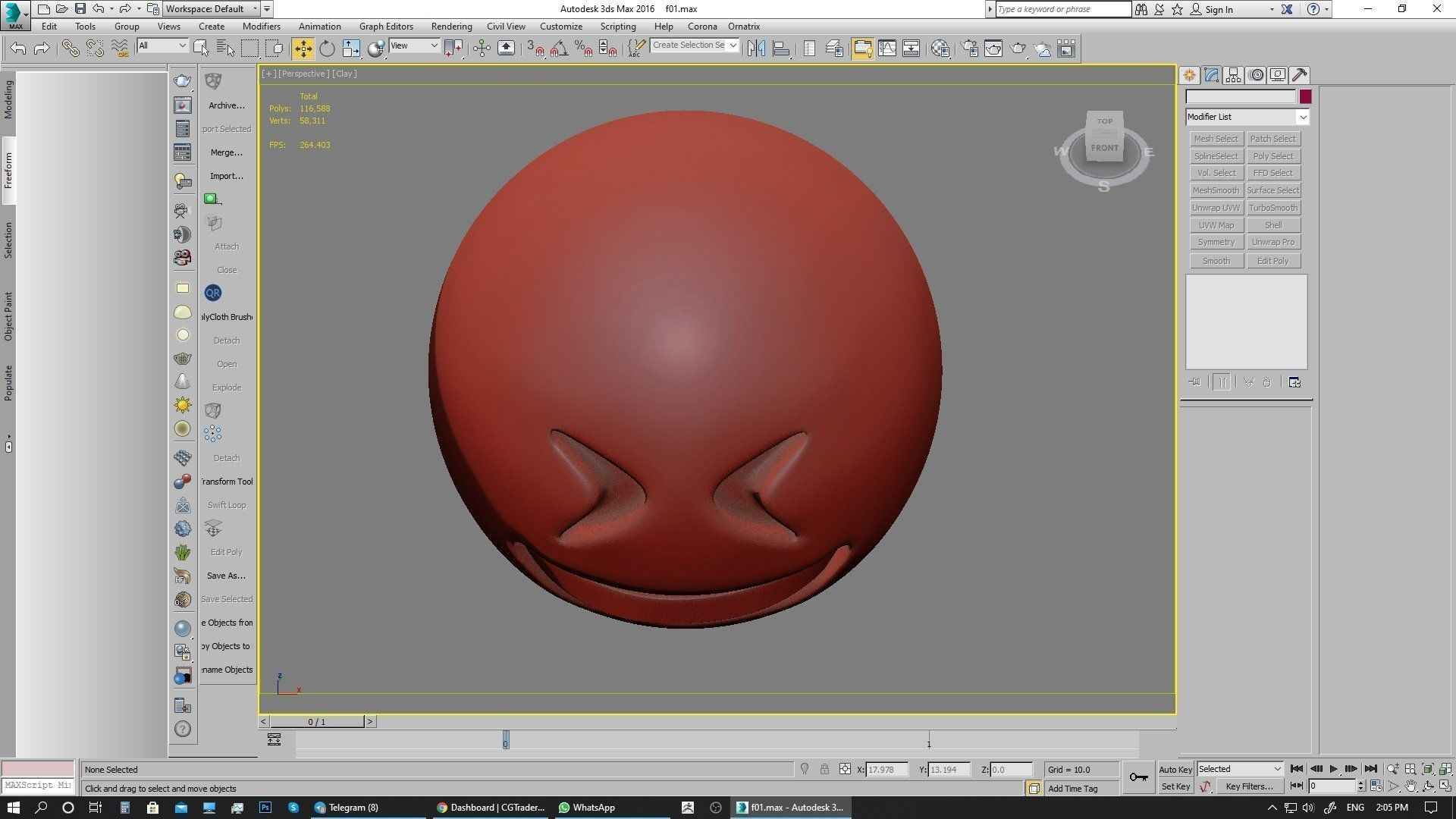 Emoji Grinning Squinting Face 3D model_11