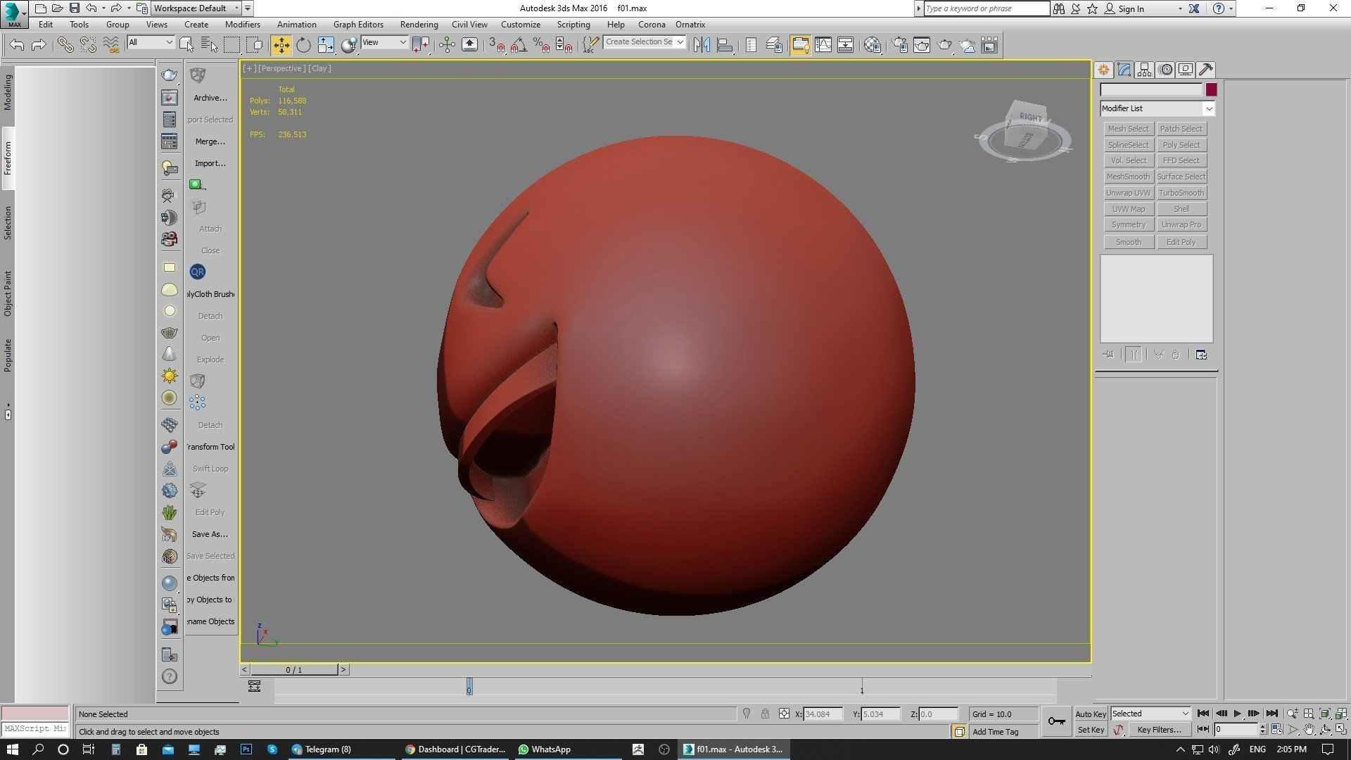 Emoji Grinning Squinting Face 3D model_19