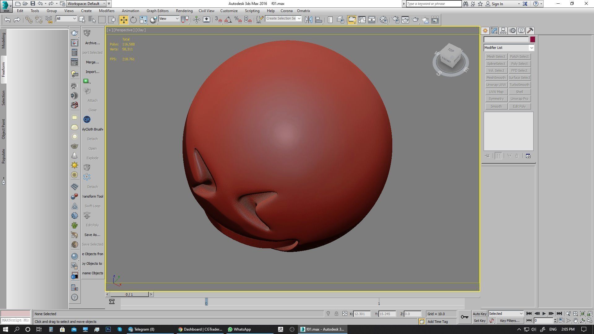 Emoji Grinning Squinting Face 3D model_22