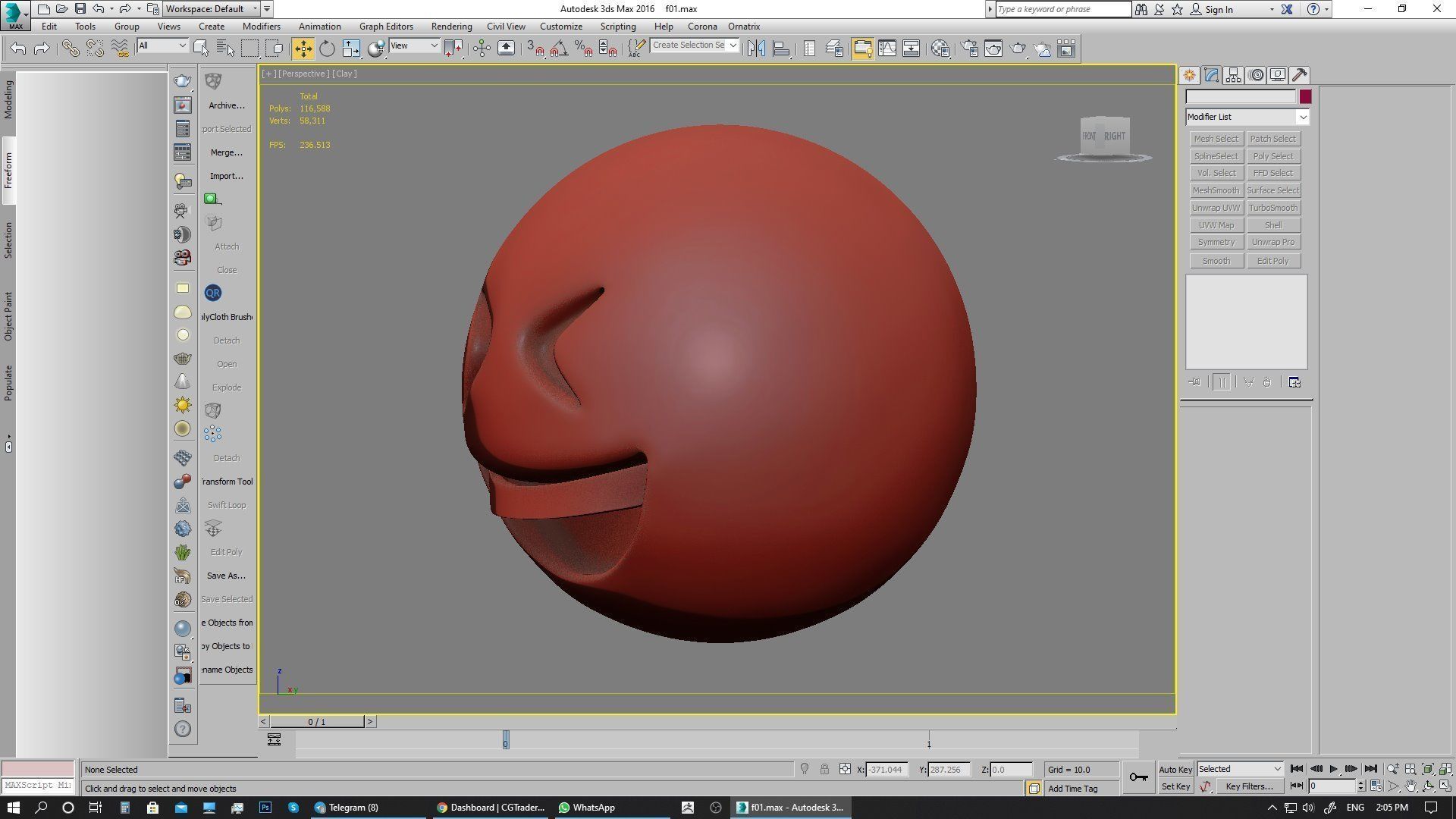 Emoji Grinning Squinting Face 3D model_18