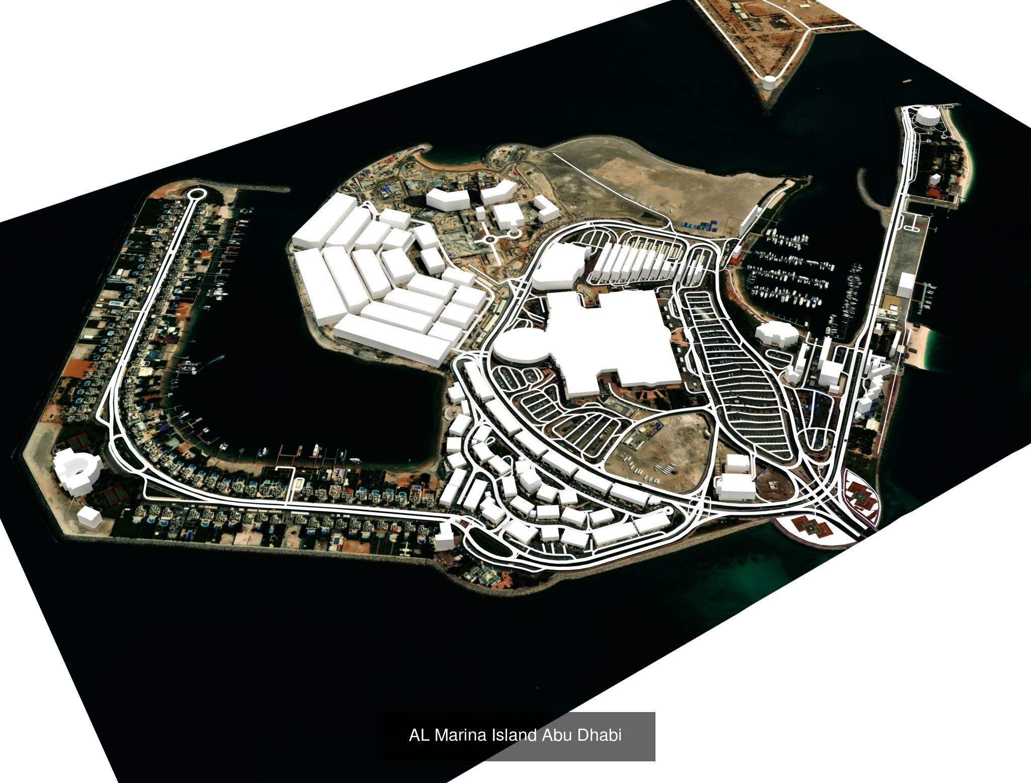 Islands Maldives AL Marina Jumeirah Santa Catalin Palm Jumeirah 3D Model Collection_4
