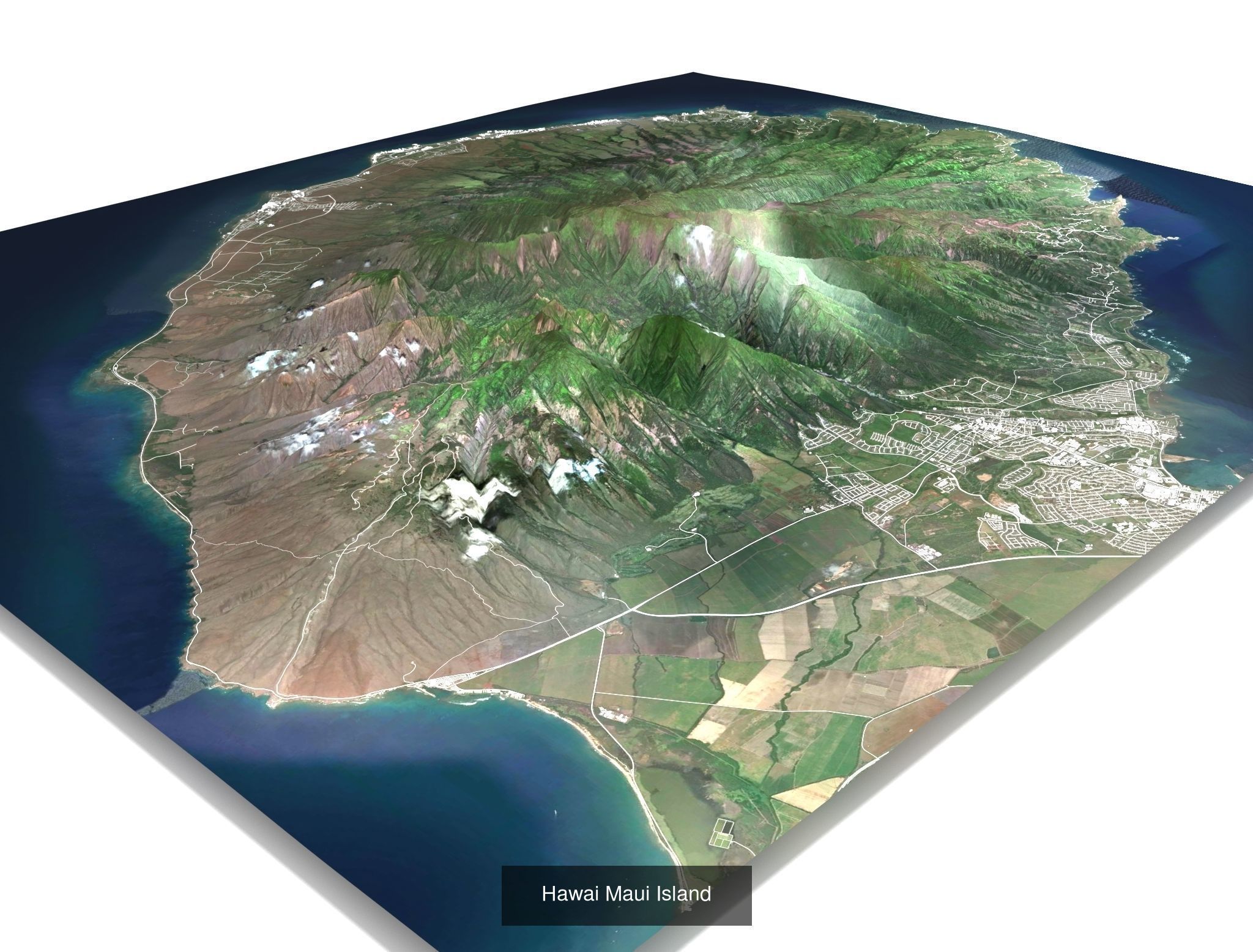 Islands Maldives AL Marina Jumeirah Santa Catalin Palm Jumeirah 3D Model Collection_2