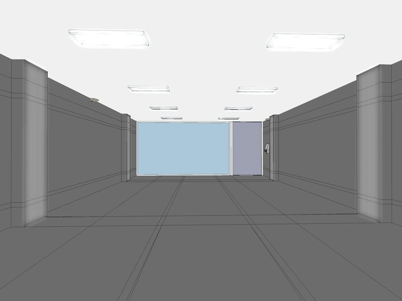 Super Criminal Hi-Tech Lockup Scene Low Poly Game Model Low-poly 3D model_16