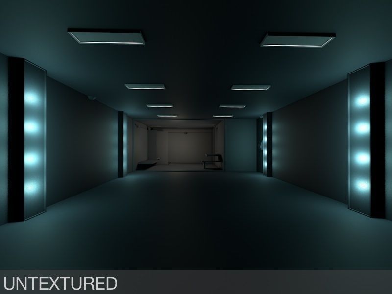 Super Criminal Hi-Tech Lockup Scene Low Poly Game Model Low-poly 3D model_13