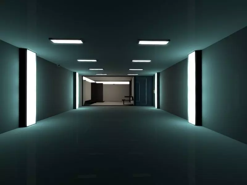 Super Criminal Hi-Tech Lockup Scene Low Poly Game Model Low-poly 3D model_0