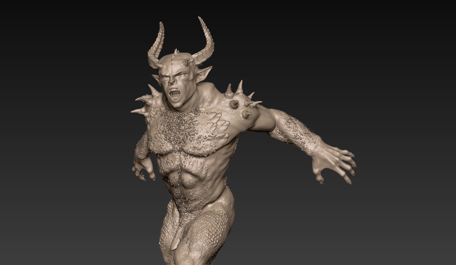 Demon Creature 3D model_7