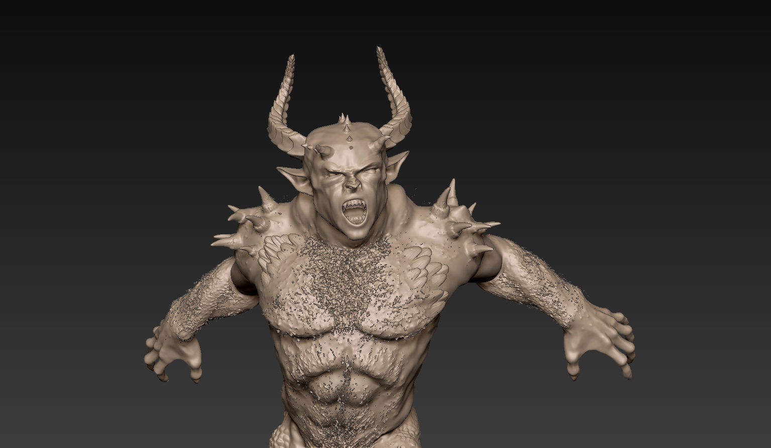 Demon Creature 3D model_6