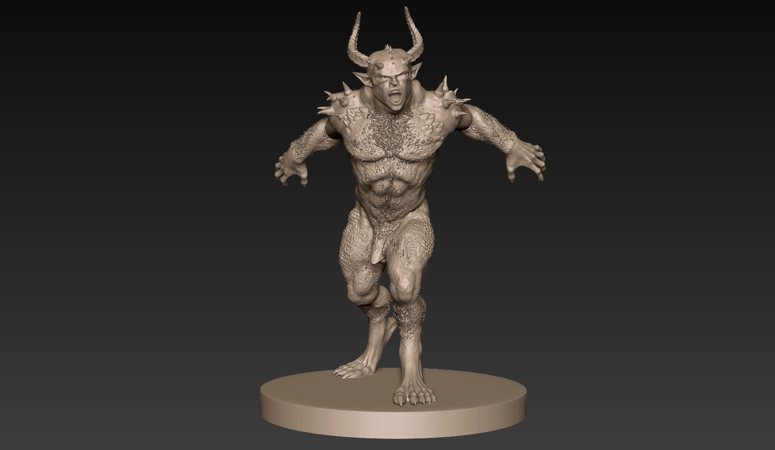 Demon Creature 3D model_4