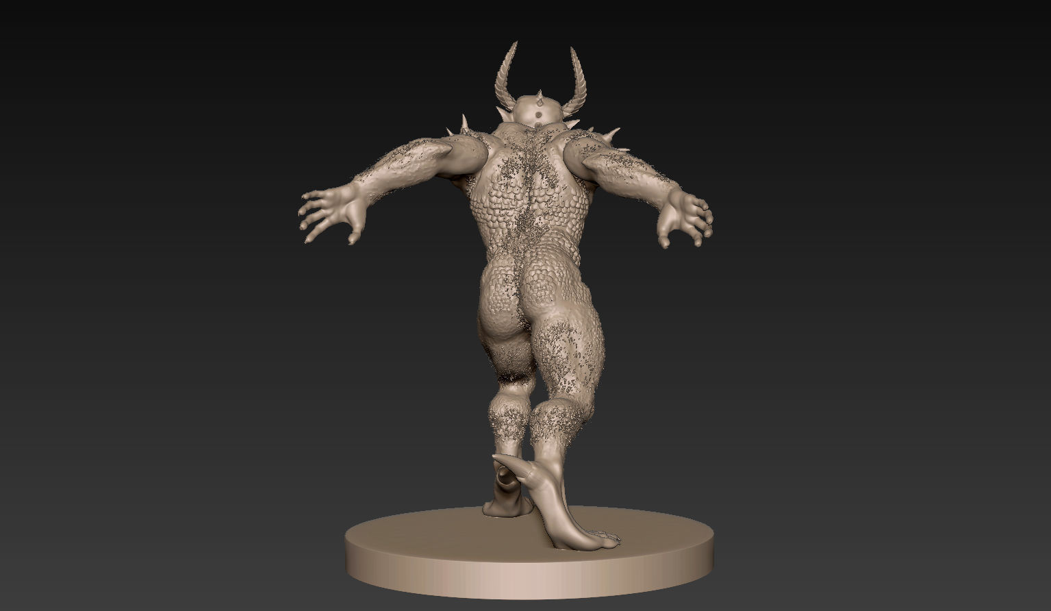 Demon Creature 3D model_2