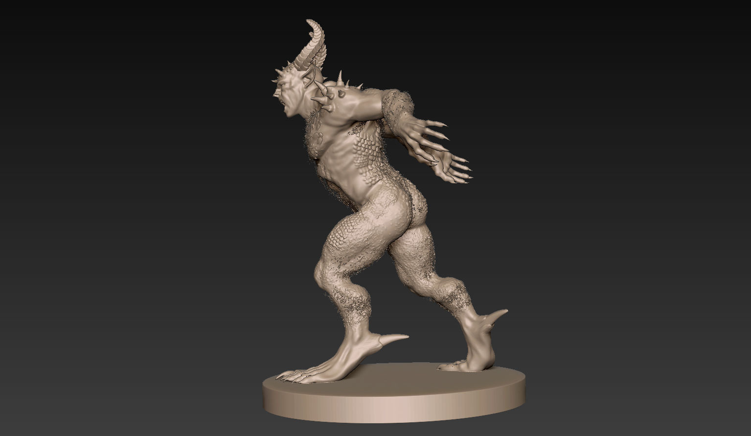 Demon Creature 3D model_1