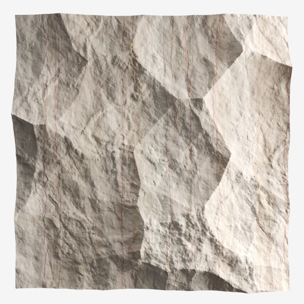 411-RockPanel piece of rock on wall 3D model_1