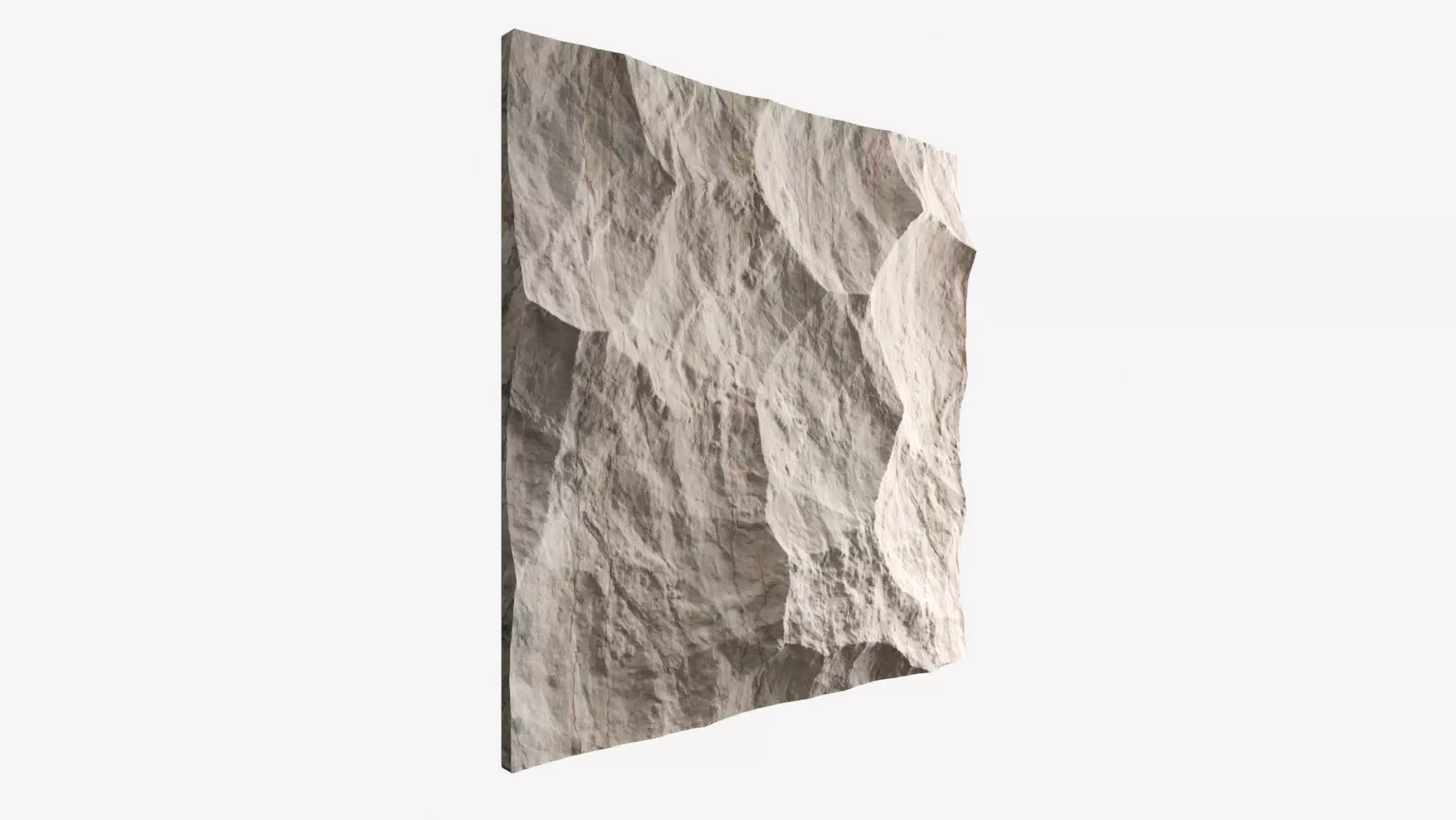 411-RockPanel piece of rock on wall 3D model_0
