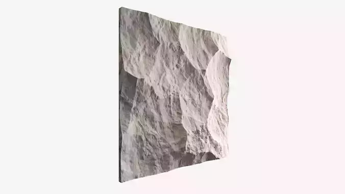 411-RockPanel piece of rock on wall 3D model