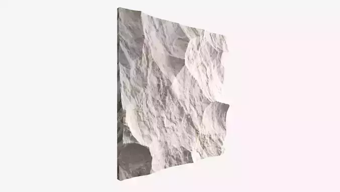 420-RockPanel piece of rock on wall
