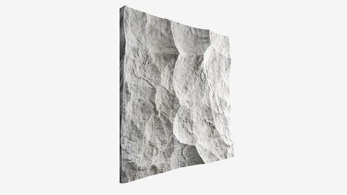 425-RockPanel rock on wall 3D model