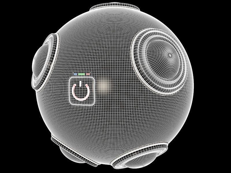 VR 360 Camera 3D model_5