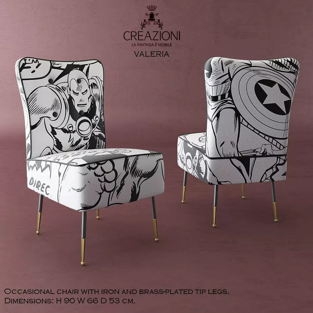 Creazioni Valeria chair 3D model_0