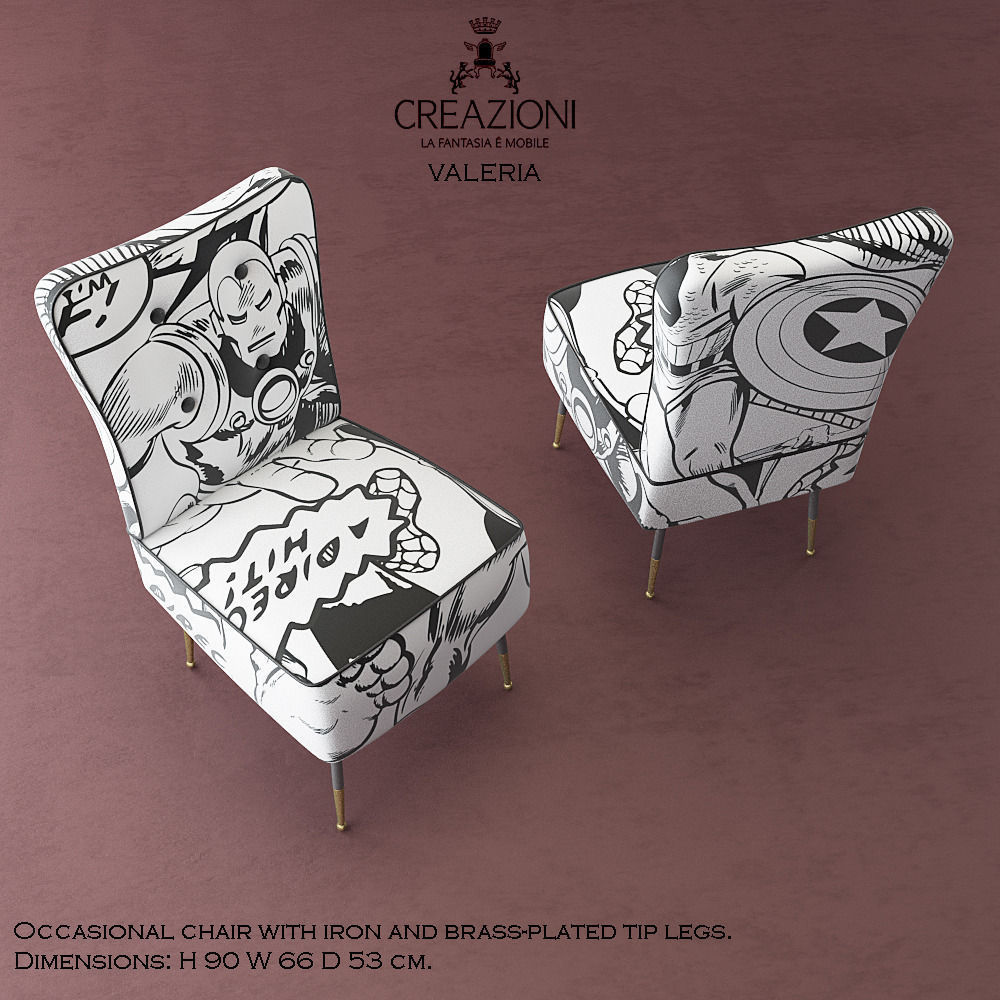 Creazioni Valeria chair 3D model_1