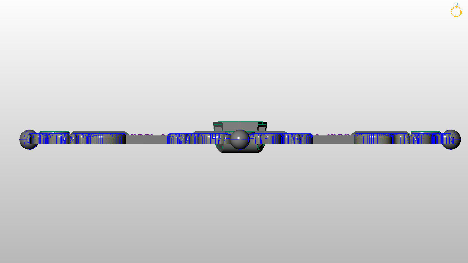 Cross with diamonds 3D print model_10