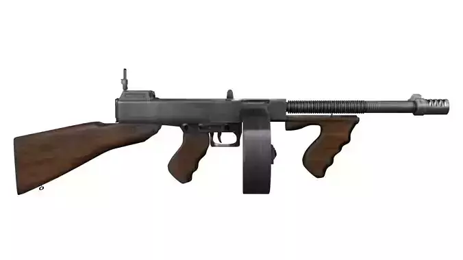 TOMMY GUN Free 3D model