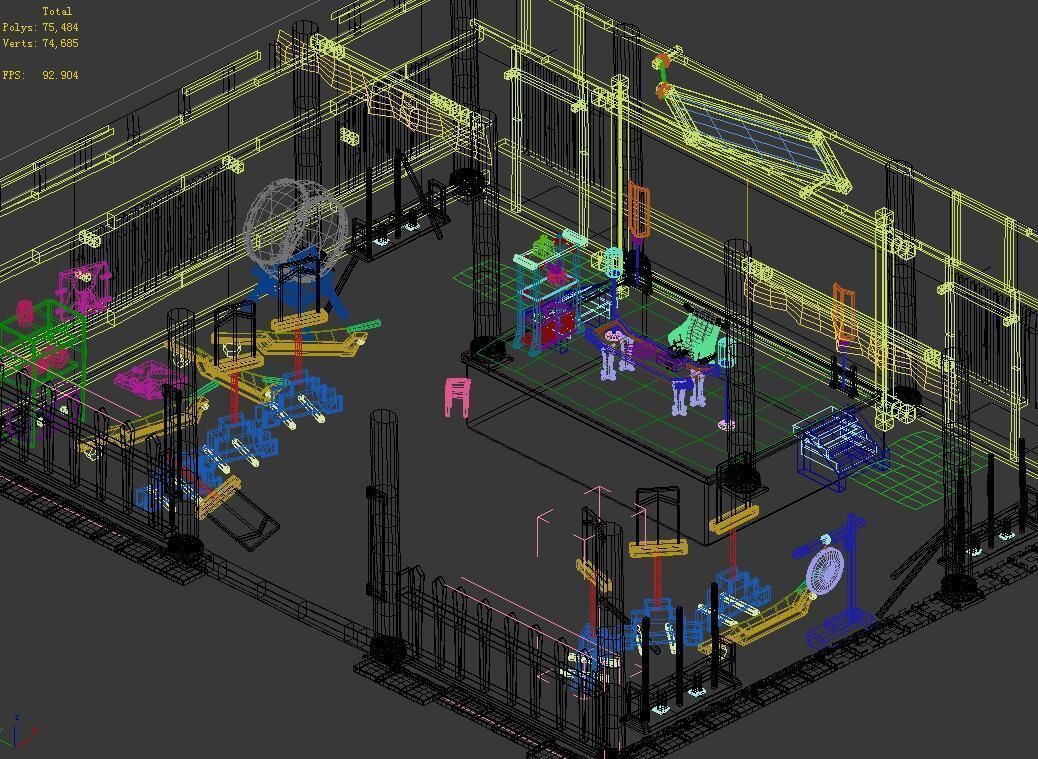 Yamen-Dilapidated-Indoor 12 3D model_3