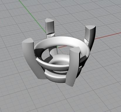 A package of solitaire ring heads engagement 4 prong printable 3D print model_7