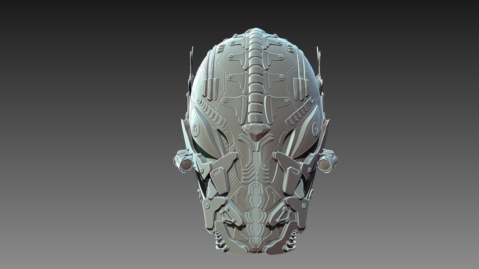 Sci-Fi Head 3D model_7
