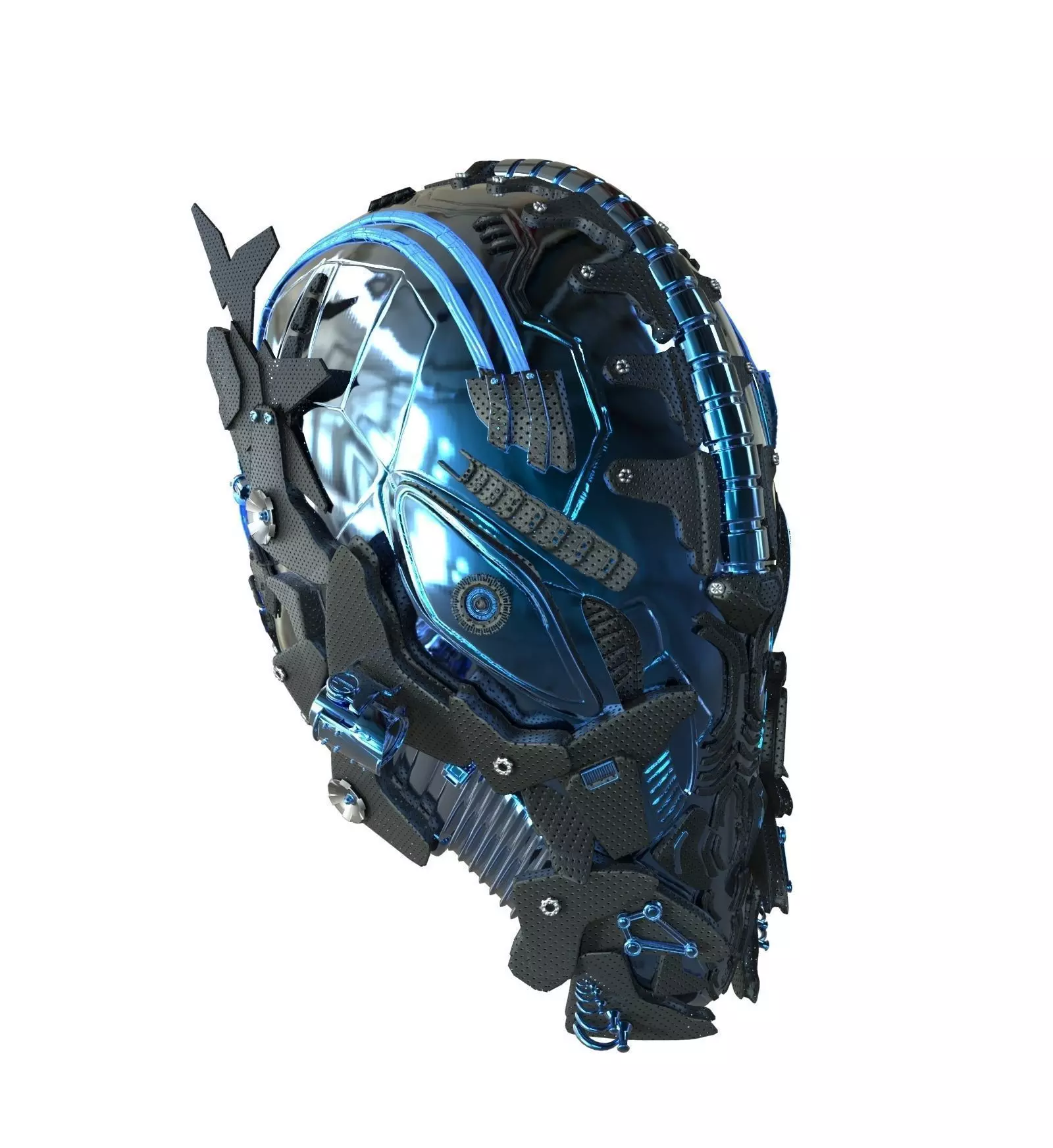 Sci-Fi Head 3D model_0