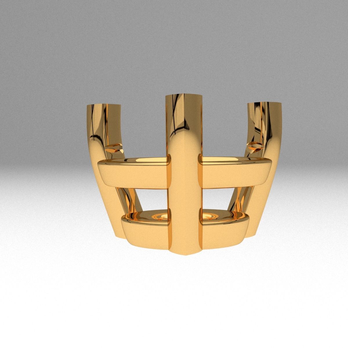 A package of solitaire ring heads engagement 3 prong printable 3D print model_2