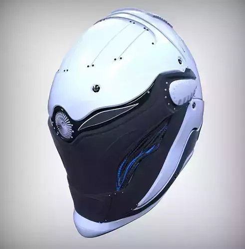 Sci-Fi Helmet 3D model