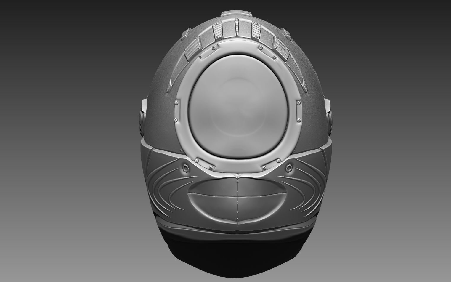 Sci-Fi Helmet 3D model_6