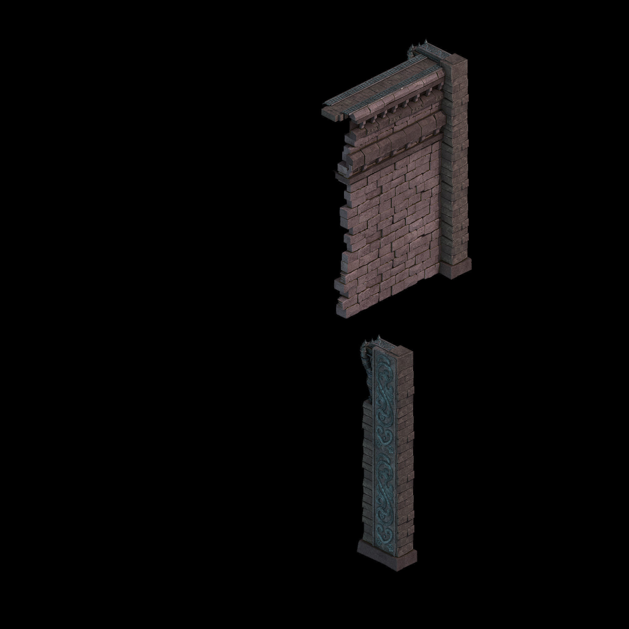 Willow Fall-Purgatory Wall 02 3D model_1