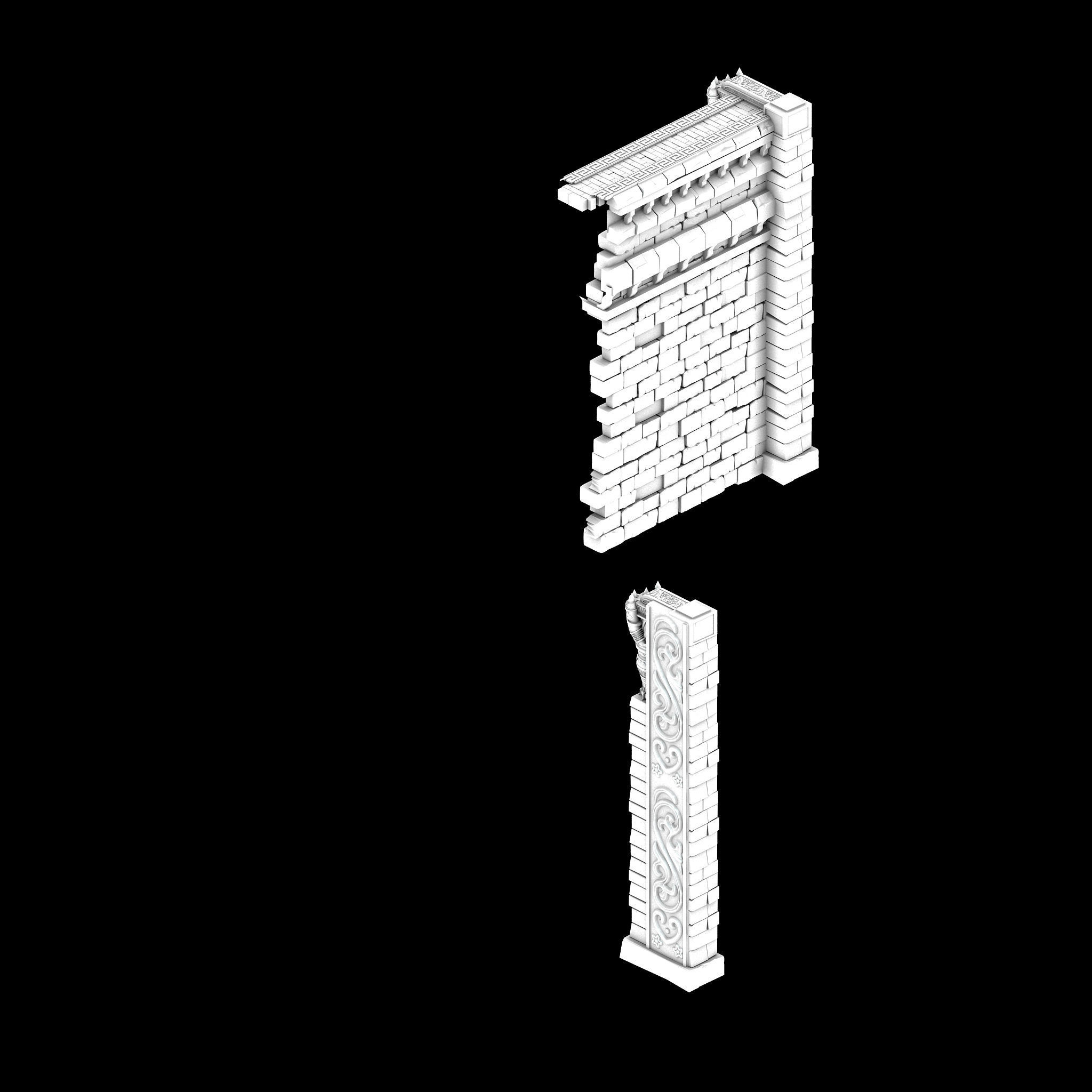 Willow Fall-Purgatory Wall 02 3D model_3