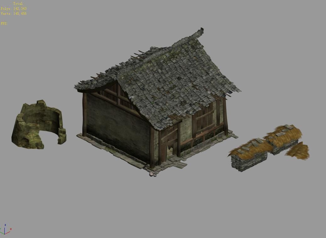 Wilderness-Broken House 12 3D model_2
