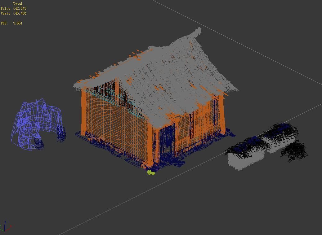 Wilderness-Broken House 12 3D model_1