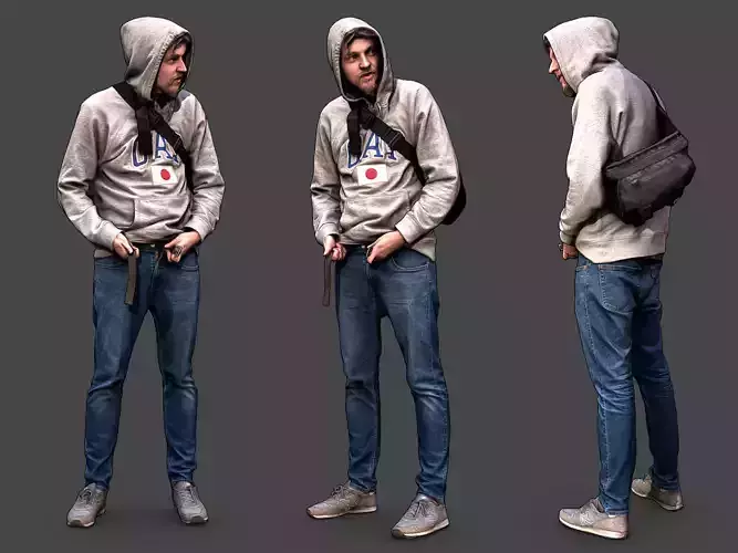 Stylized Man Character 3D model
