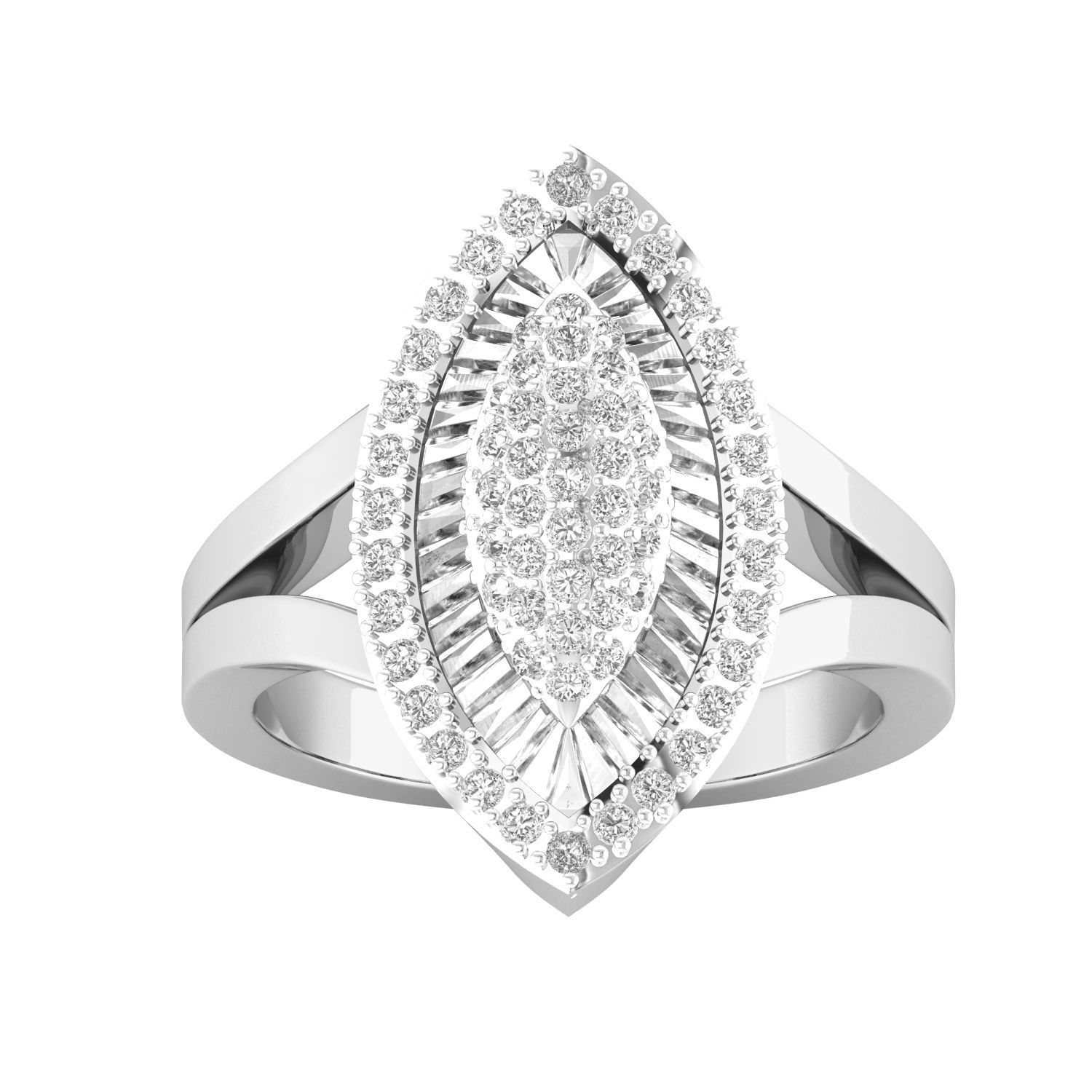 Women cocktail ring 3dm render 3D print model 3D print model_8
