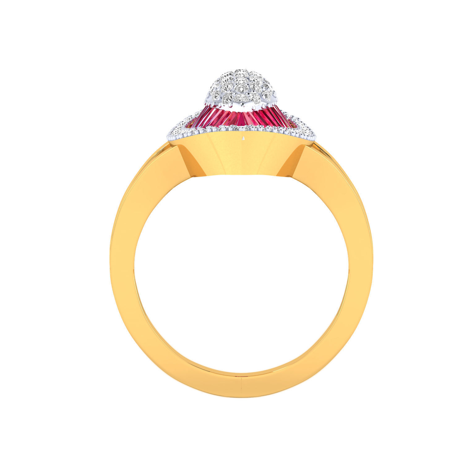 Women cocktail ring 3dm render 3D print model 3D print model_10