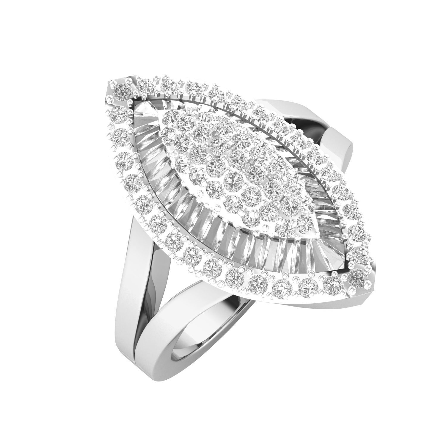 Women cocktail ring 3dm render 3D print model 3D print model_3