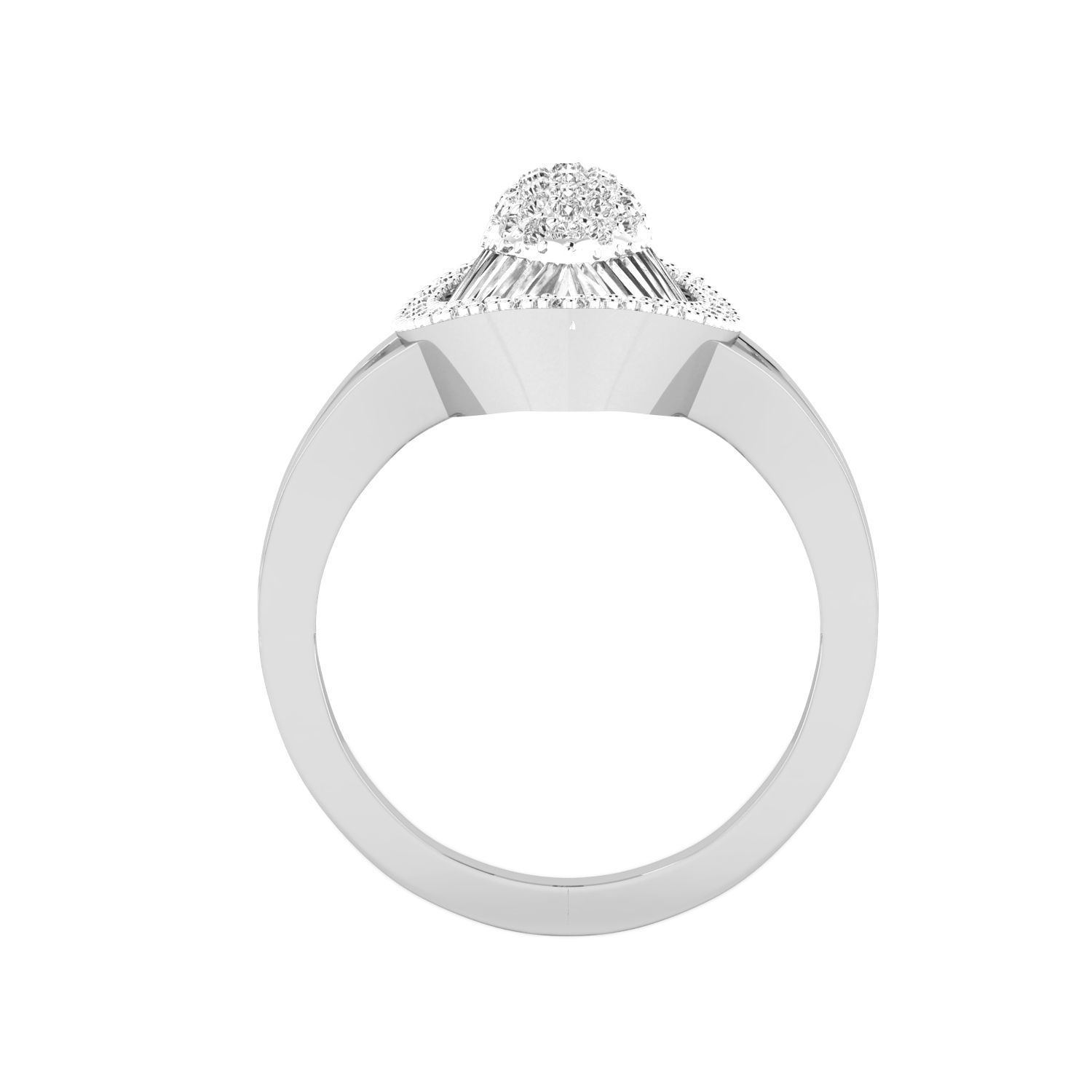 Women cocktail ring 3dm render 3D print model 3D print model_11