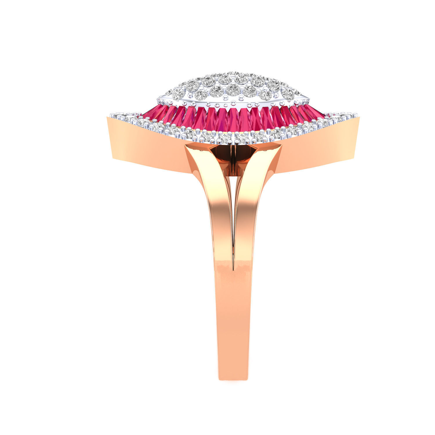 Women cocktail ring 3dm render 3D print model 3D print model_4