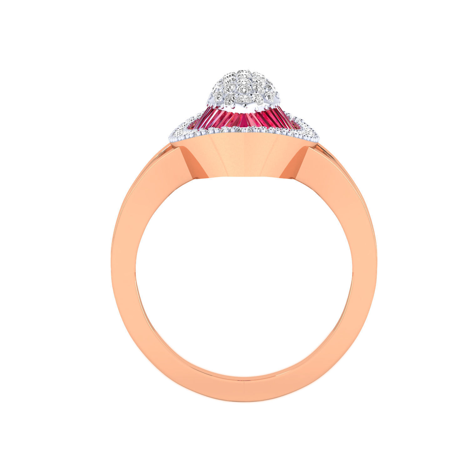 Women cocktail ring 3dm render 3D print model 3D print model_9
