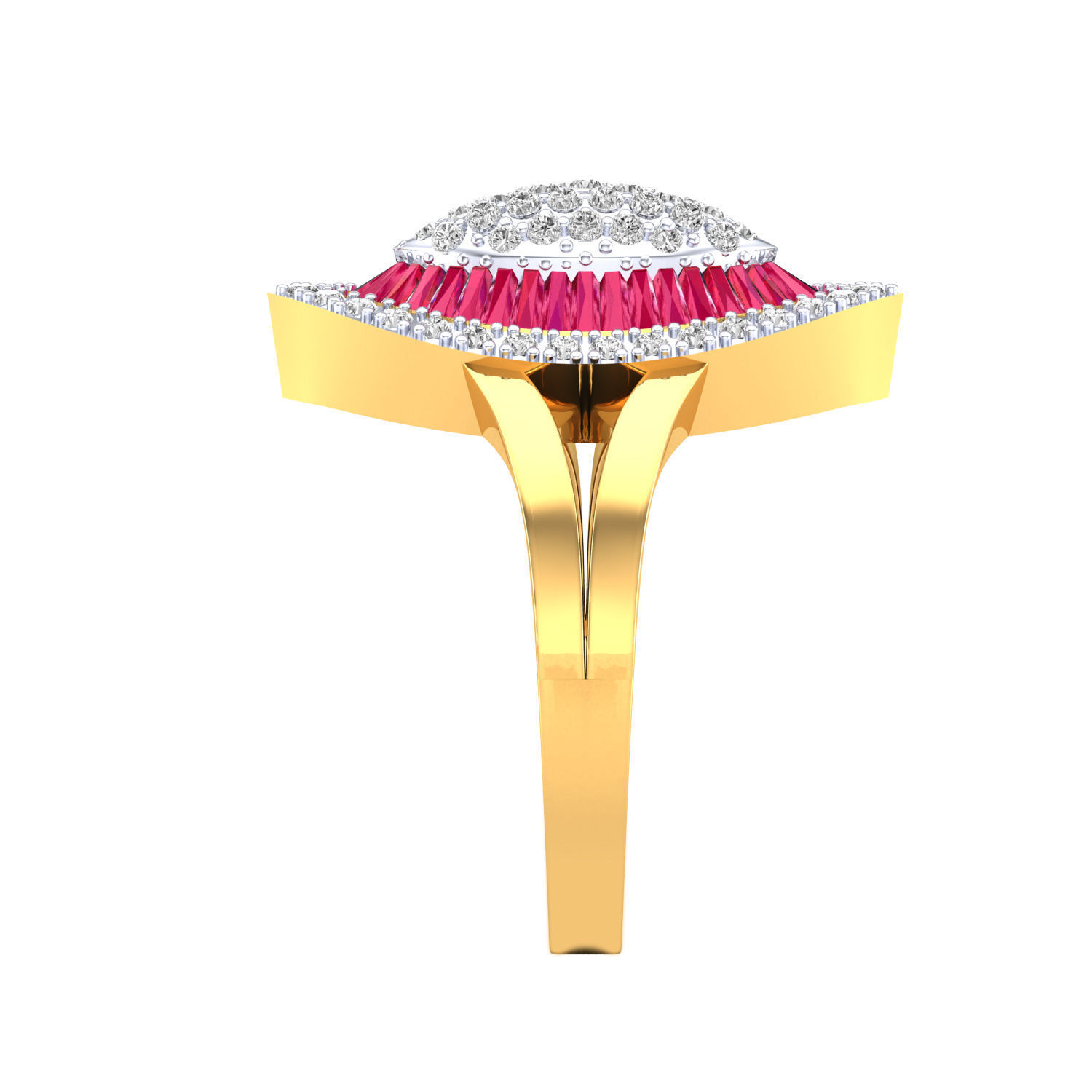 Women cocktail ring 3dm render 3D print model 3D print model_5