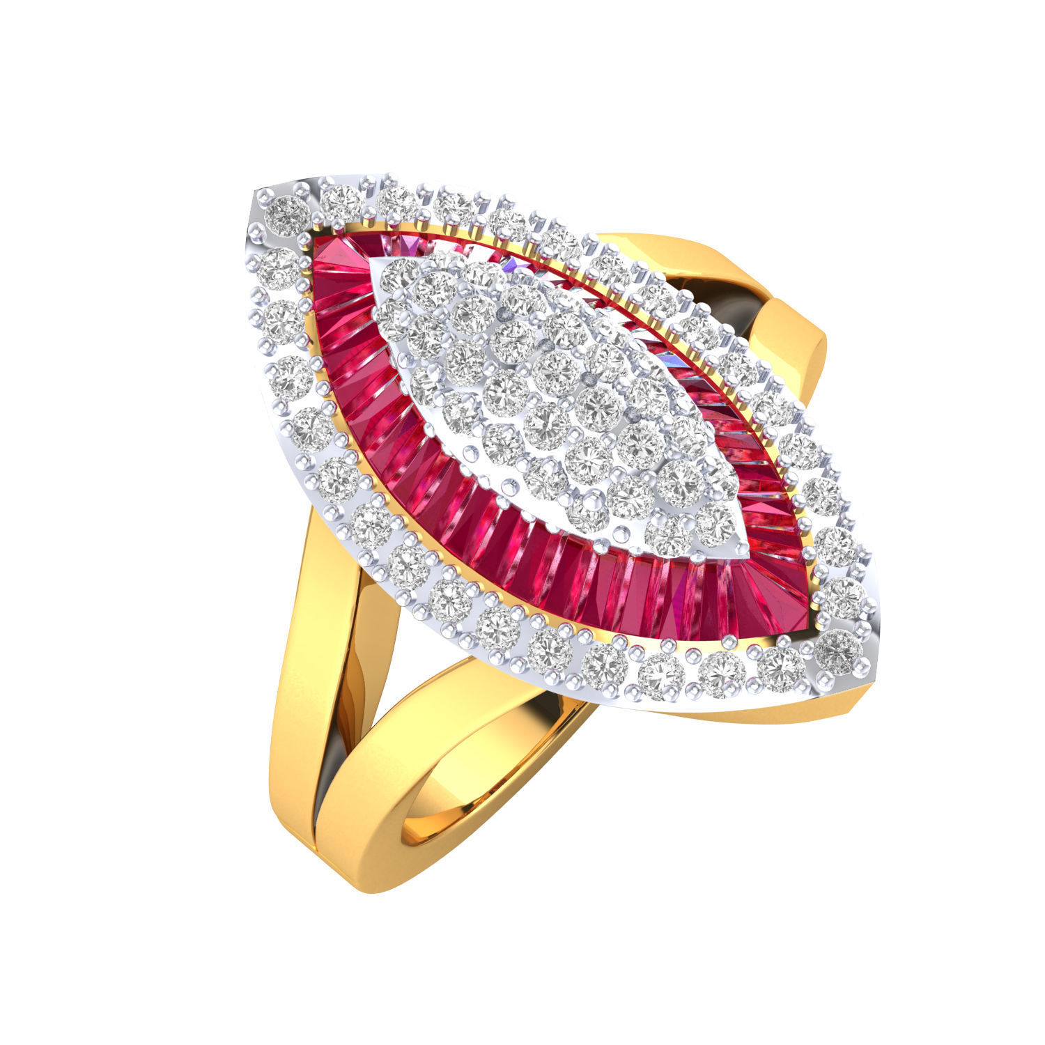 Women cocktail ring 3dm render 3D print model 3D print model_2