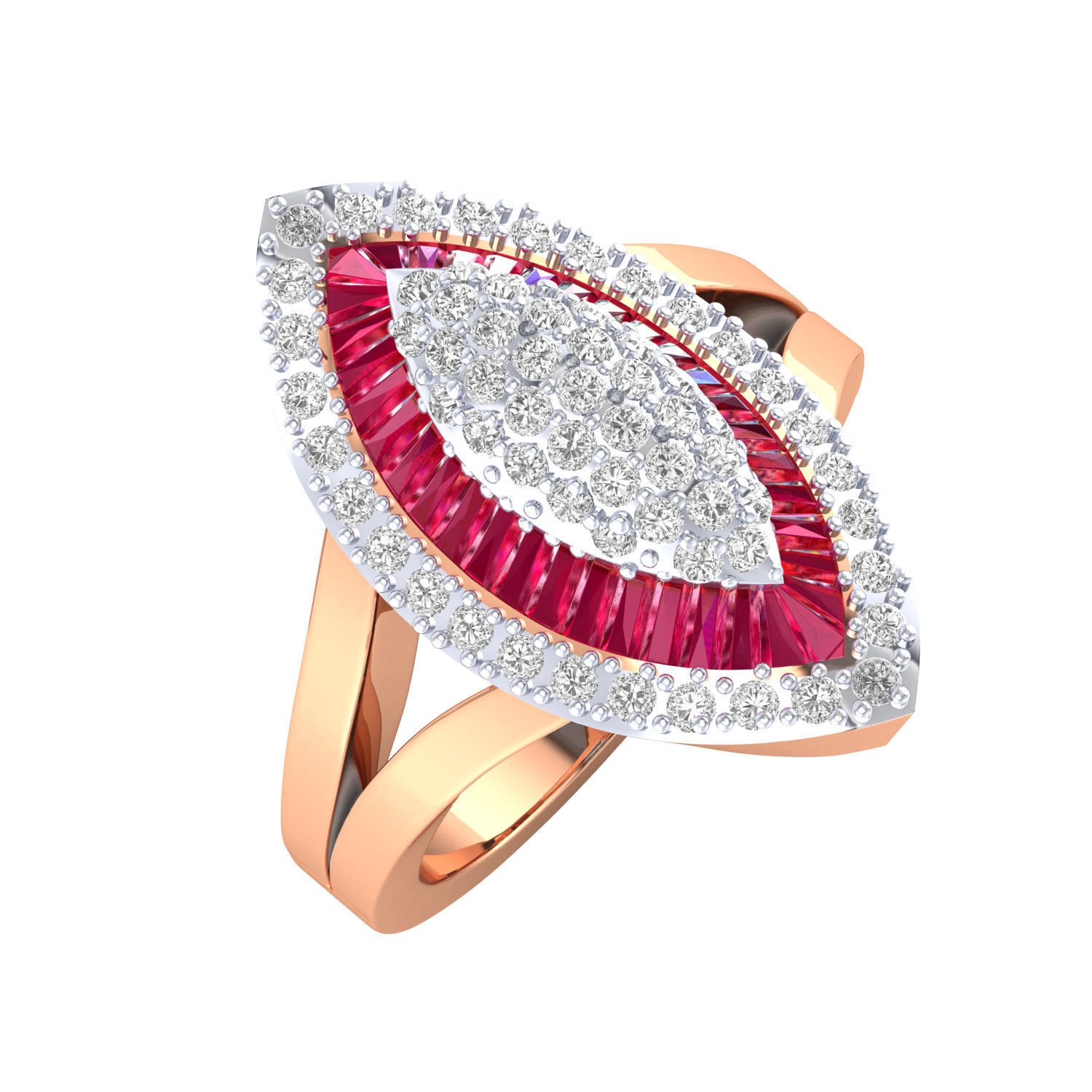 Women cocktail ring 3dm render 3D print model 3D print model_1