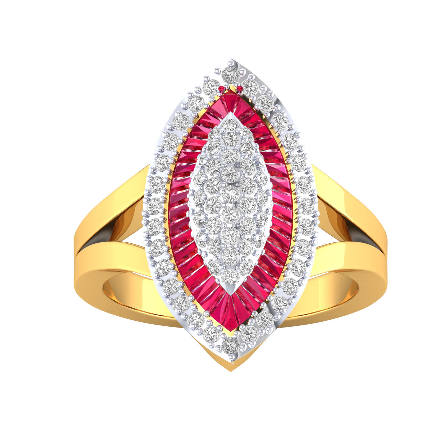 Women cocktail ring 3dm render 3D print model 3D print model_7